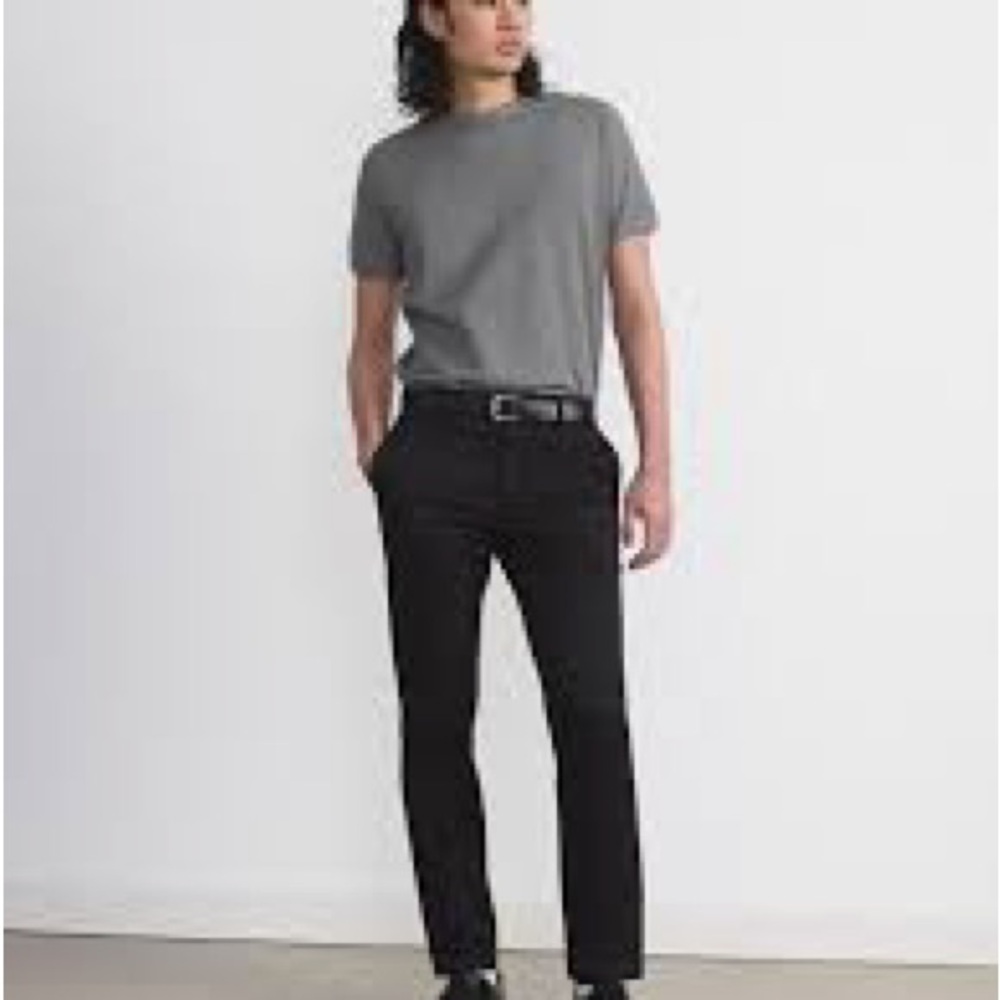Frank And Oak Brunswick Slim Fit Black Pants 31x32 NWT Organic Cotton $99.50